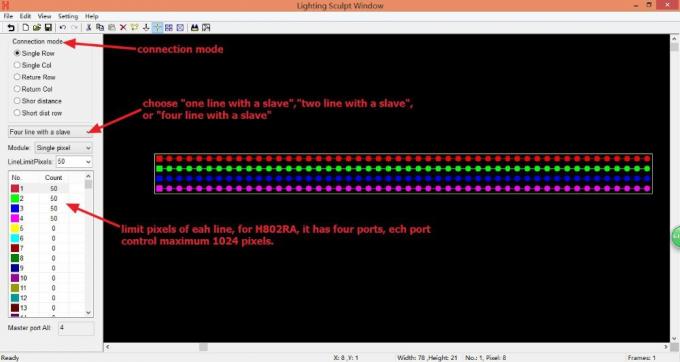 4096 ピクセル Salve DMX LED コントローラー H802RA 4ポート アルミ合金素材 0