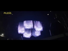 最適な視聴体験のための360°視野角500*500MM LEDライトシートマトリクススクリーン